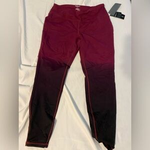 Torrid Red and Black Gradient Leggings